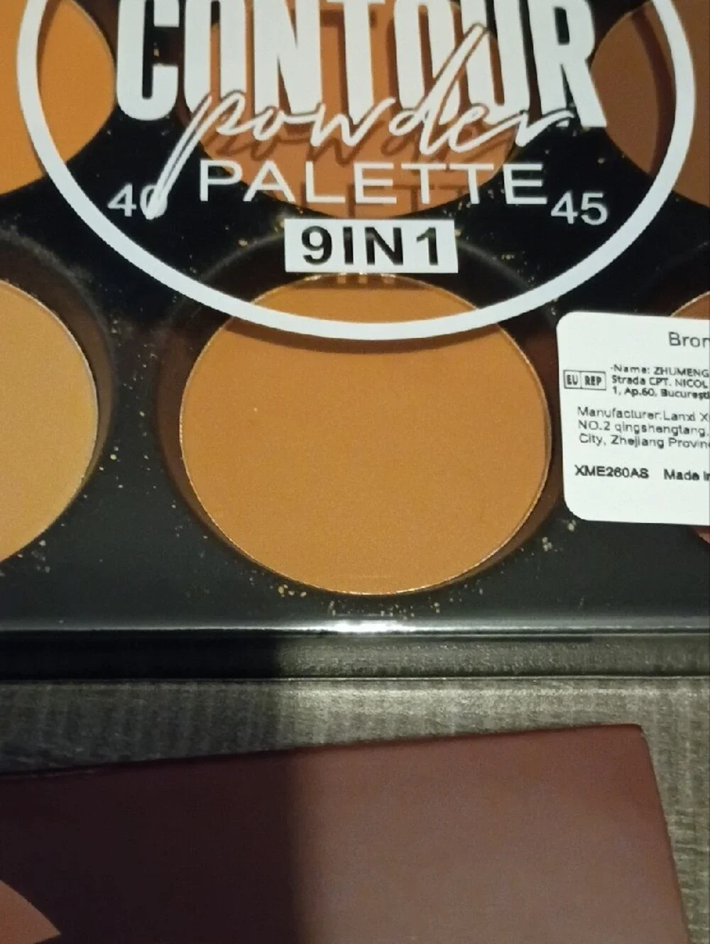9-in-1 Contour Powder Palette - Warm Brown Shades